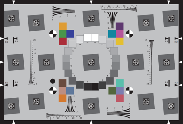 eSFR图像分辨率测试卡ISO12233:2014